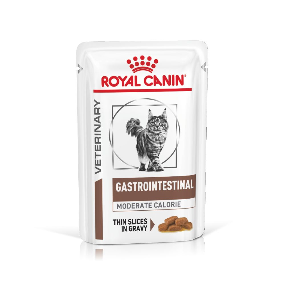 Royal Canin Gastrointestinal Moderate Calorie Adult Wet Cat Food 48x85g