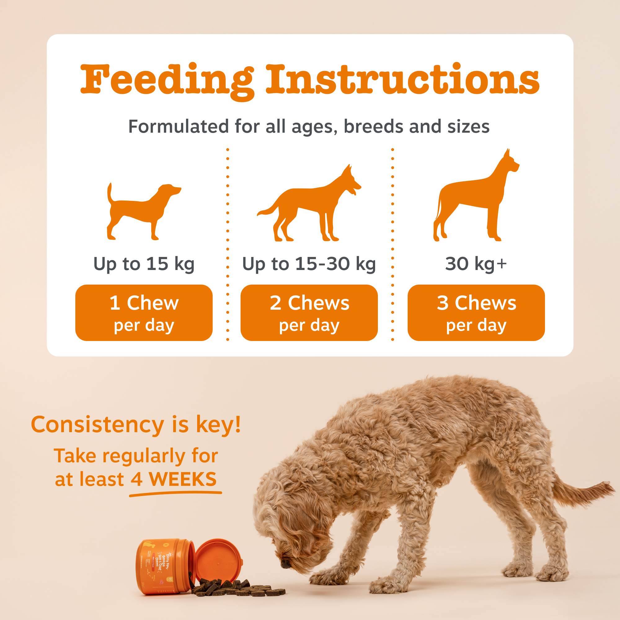 Zesty Paws Scoot Away Chews for Dogs 210g