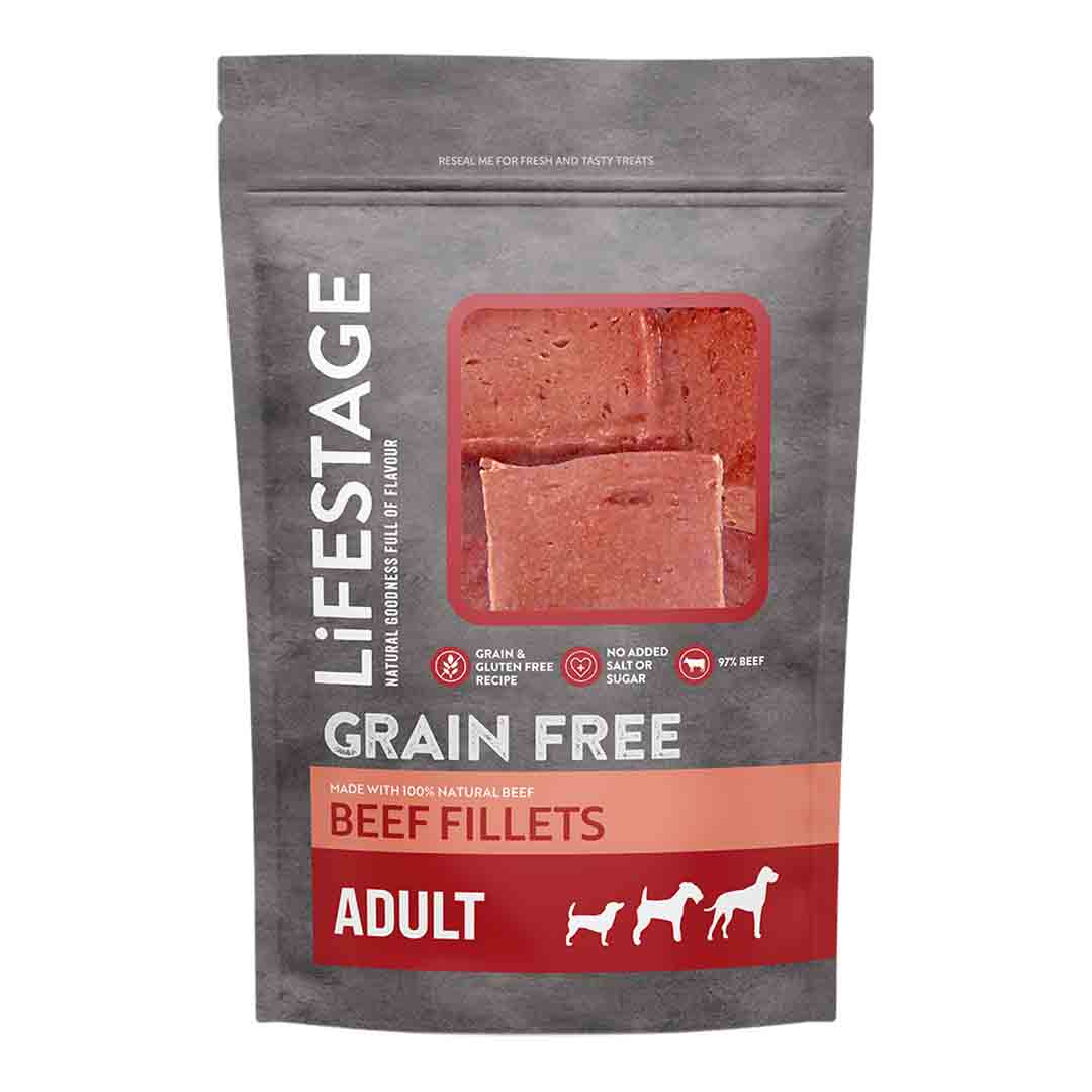Lifestage Beef Fillets Dog Treat 80g