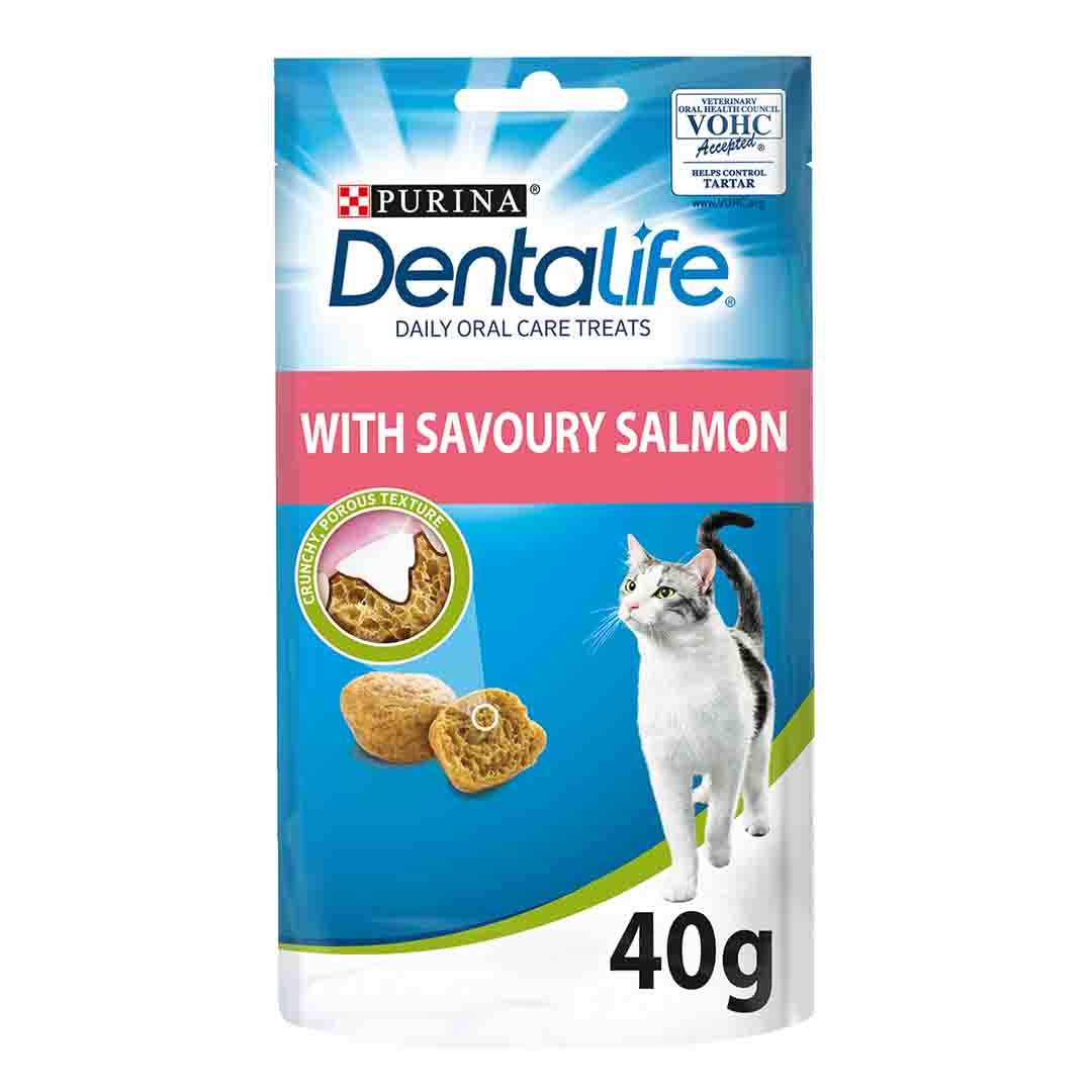 Dentalife Cat Treats Dental Chews Salmon 40g