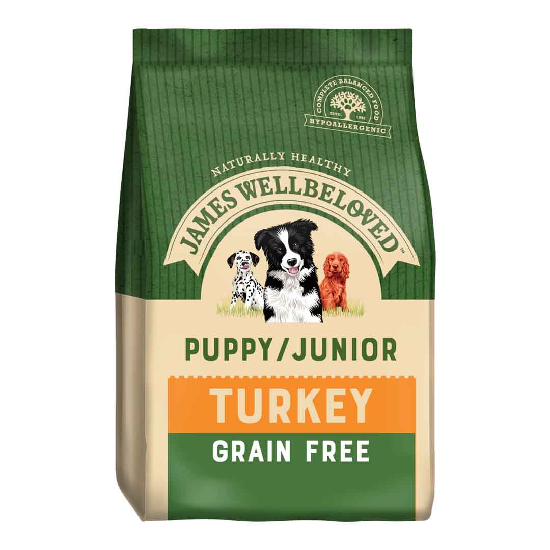 James Wellbeloved Puppy Food Turkey & Vegetable Grain Free 1.5kg