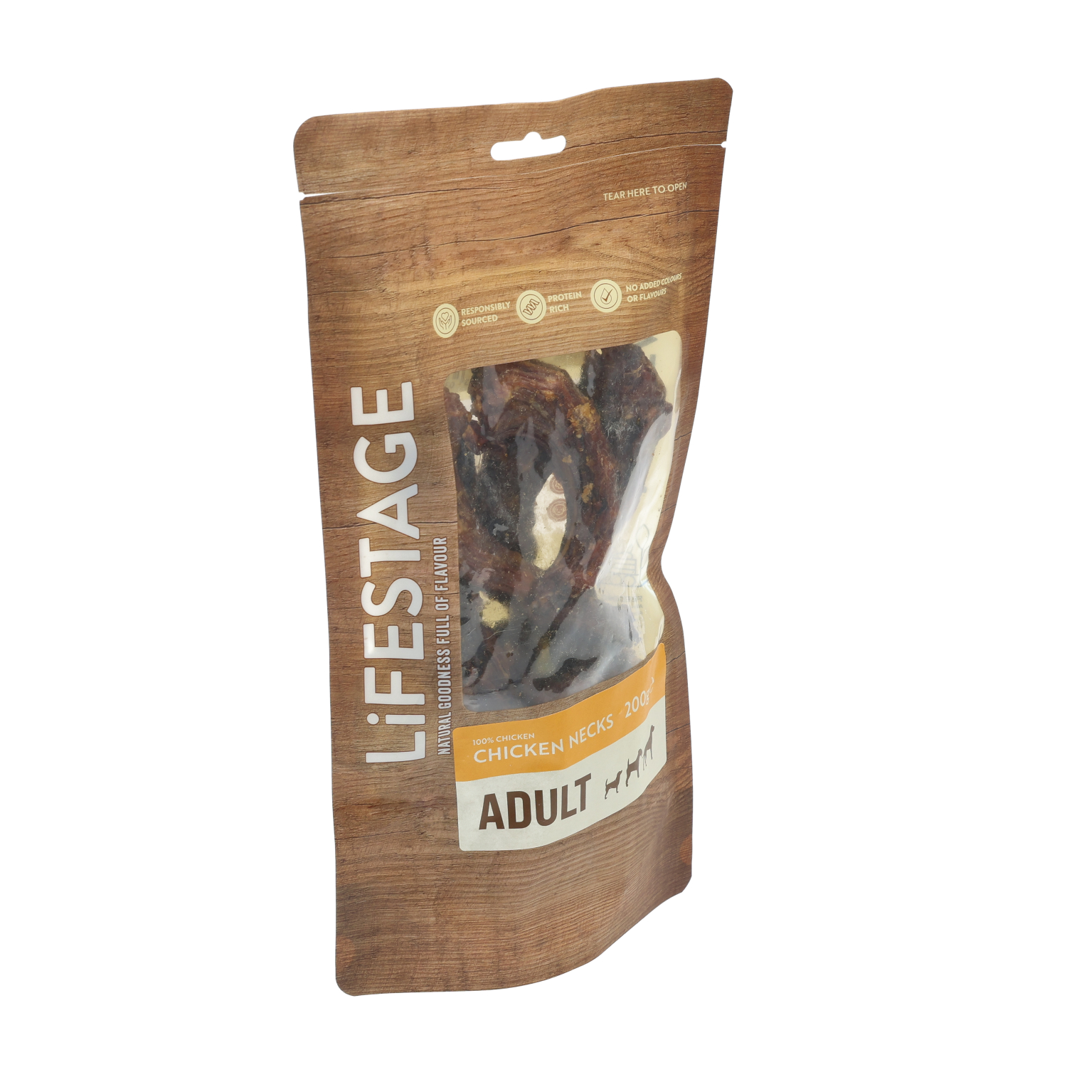 Lifestage Pre-Pack 100% Chicken Necks Dog Treats 200g