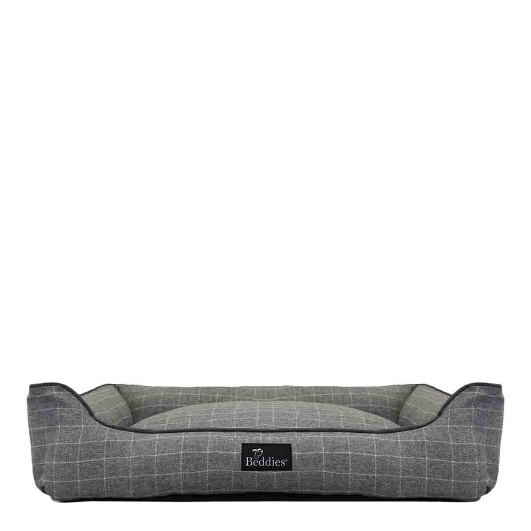 Beddies Grey Check Lounger Small