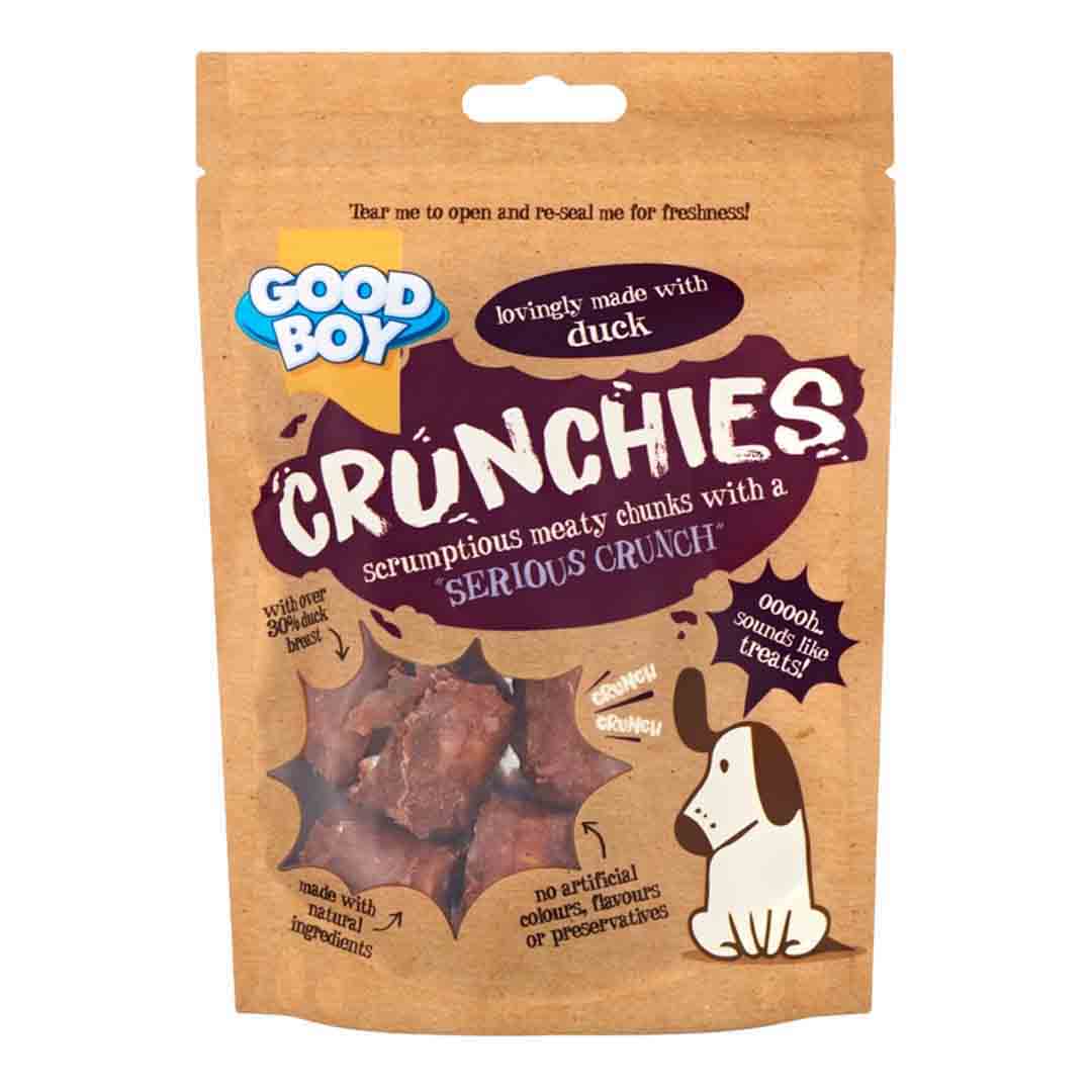 Good Boy Crunchies Meaty Chunk Duck Dog Treats 60g
