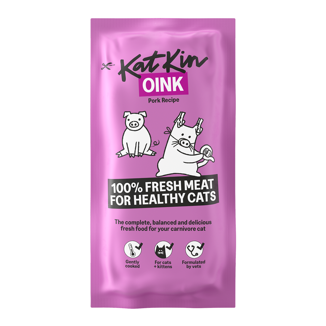 KatKin OINK Fresh Cat and Kitten Food (Pork) 1x80g