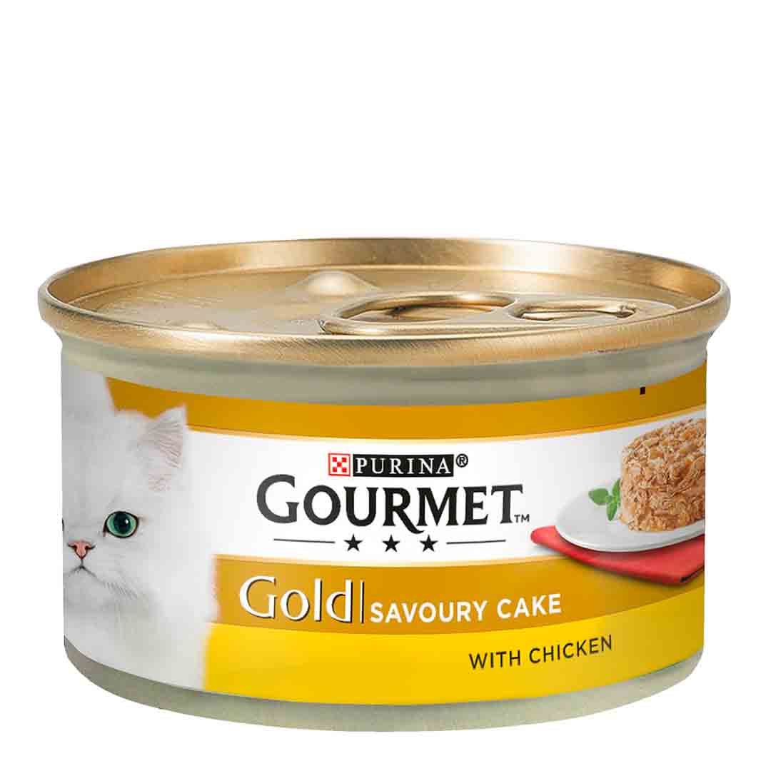 Gourmet Gold Savoury Cake Chicken Can Wet Cat Food 85g