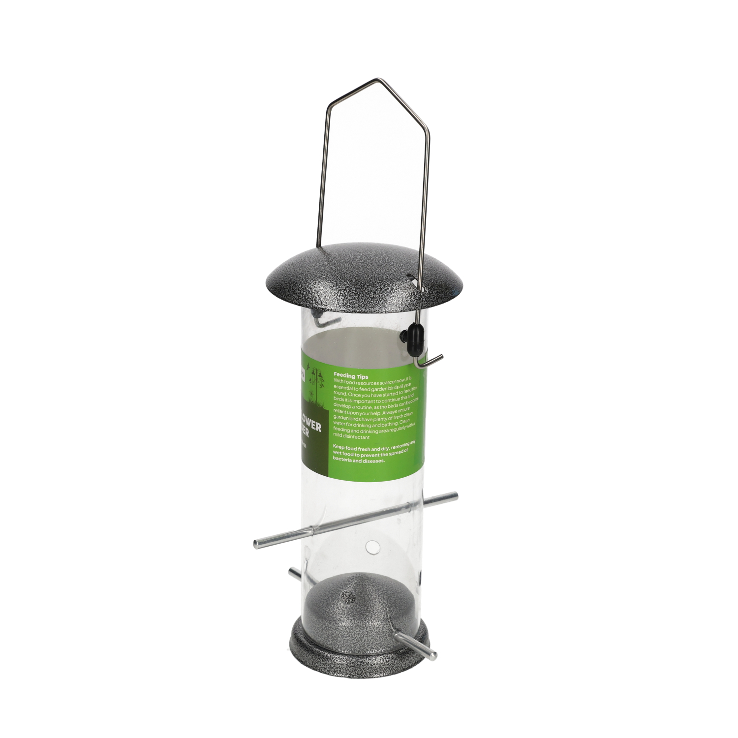 Metal Sunflower Bird Seed Feeder