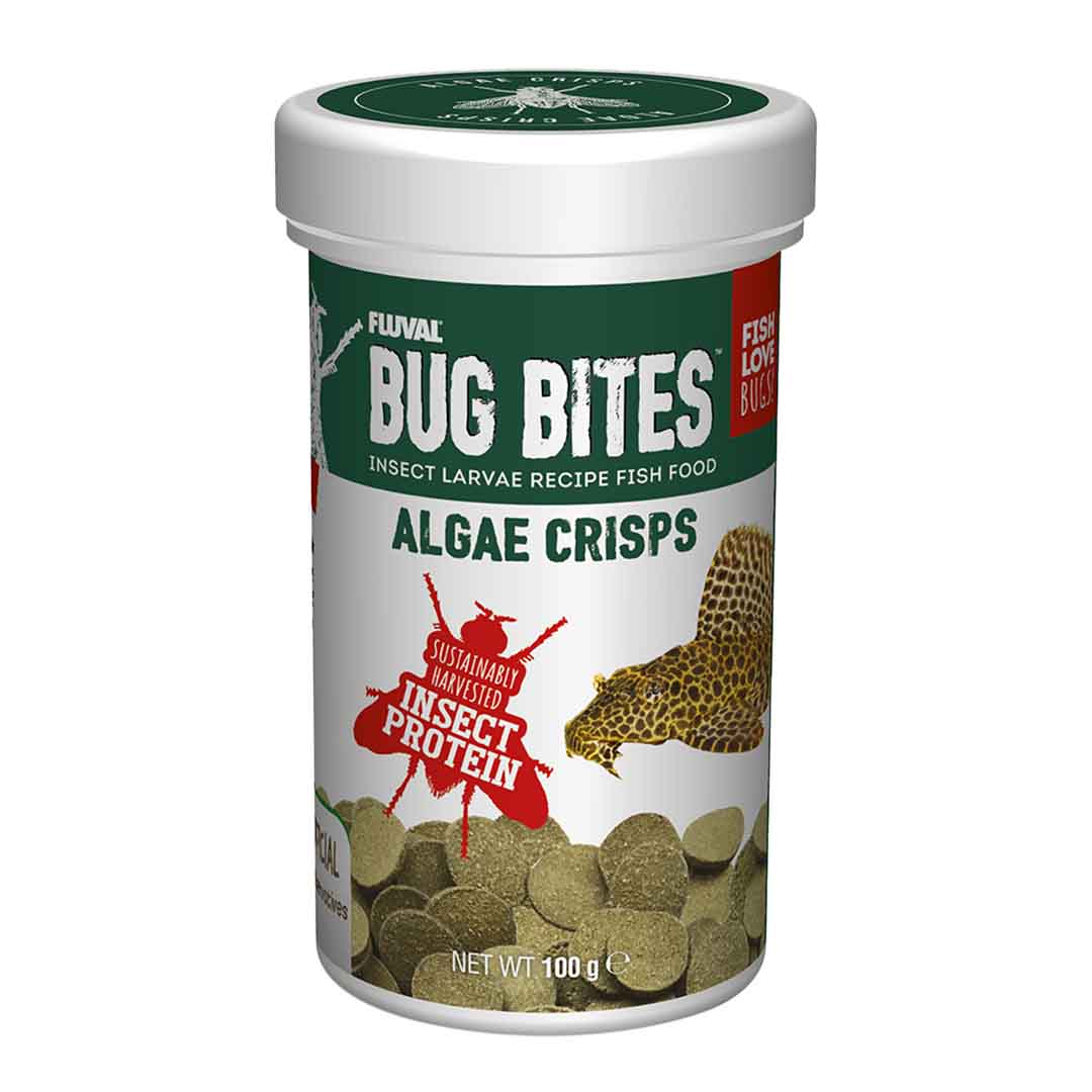 Fluval Bug Bites Algae Wafers Fish Food, 100g
