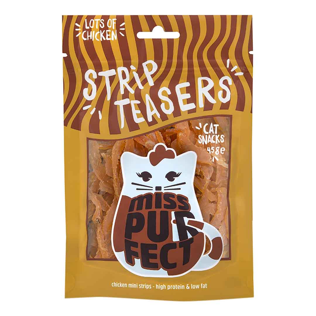 Miss Purfect Strip Teasers, Cat Treats, 45g