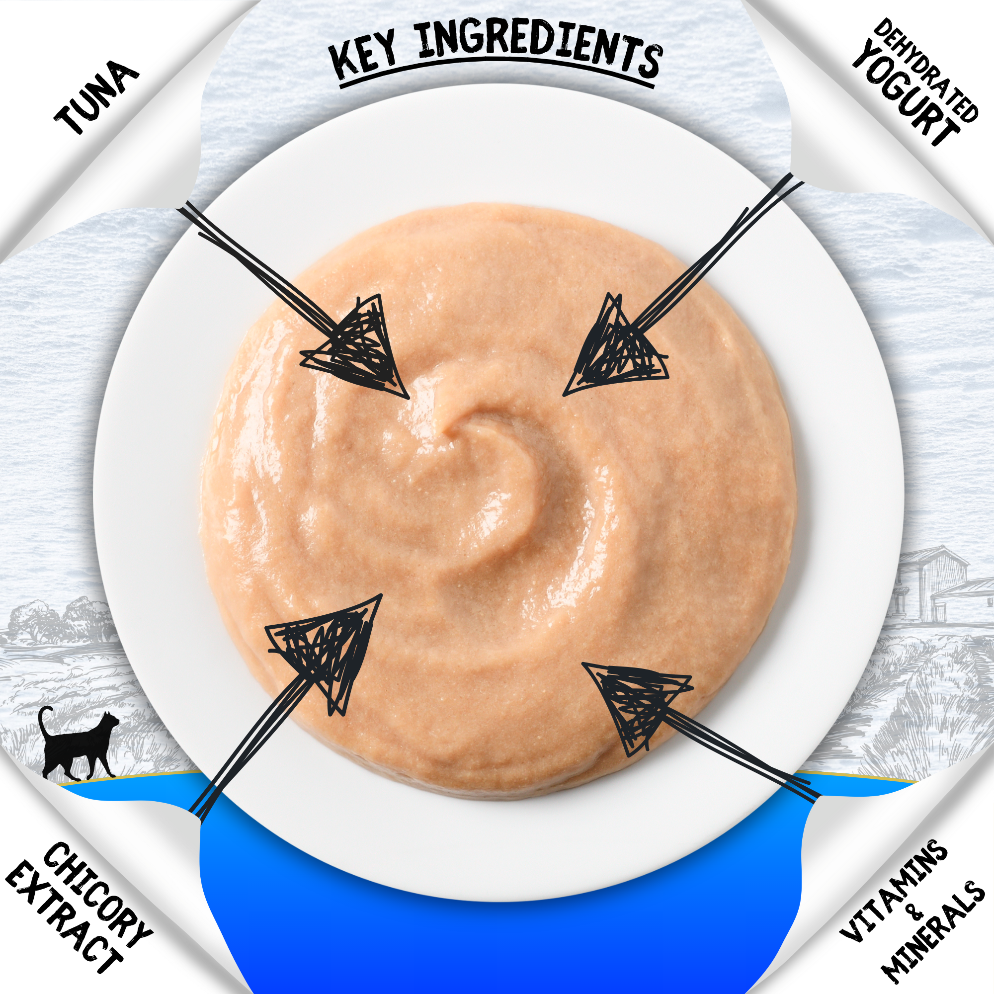 Cookhouse Luxury Licks Puree Cat Treat Tuna 6x15g