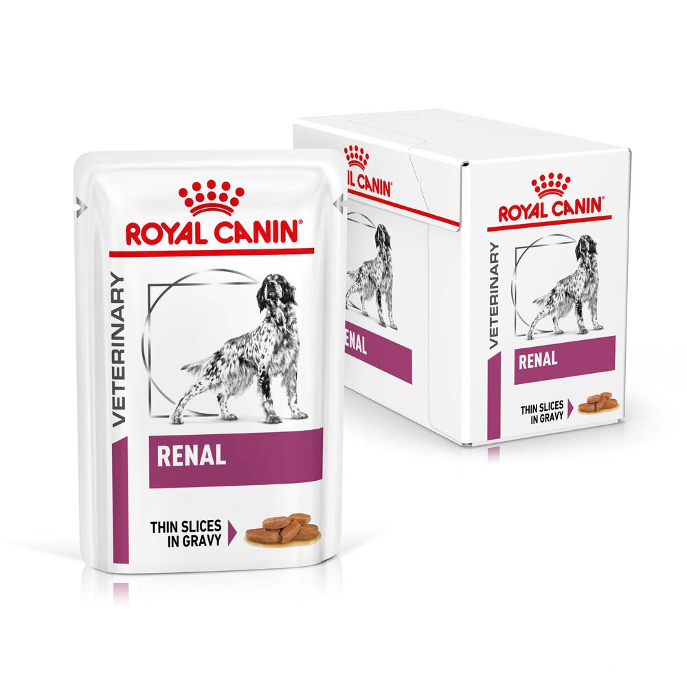 Royal Canin Renal Adult Wet Dog Food Thin Slices In Gravy 48x100g
