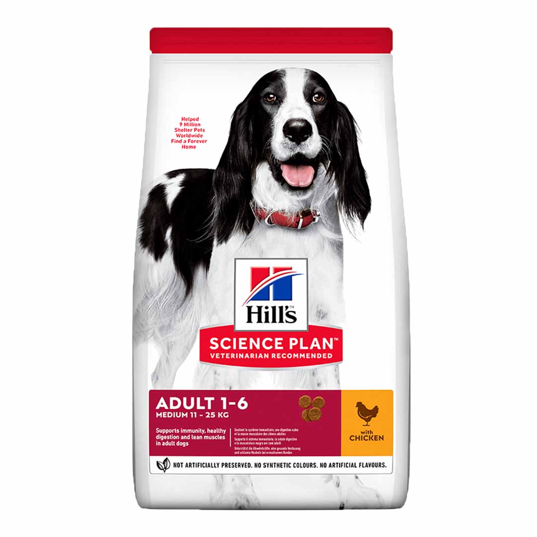 Hill's Science Plan Adult Medium Dry Dog Food Chicken Flavour 2.5kg