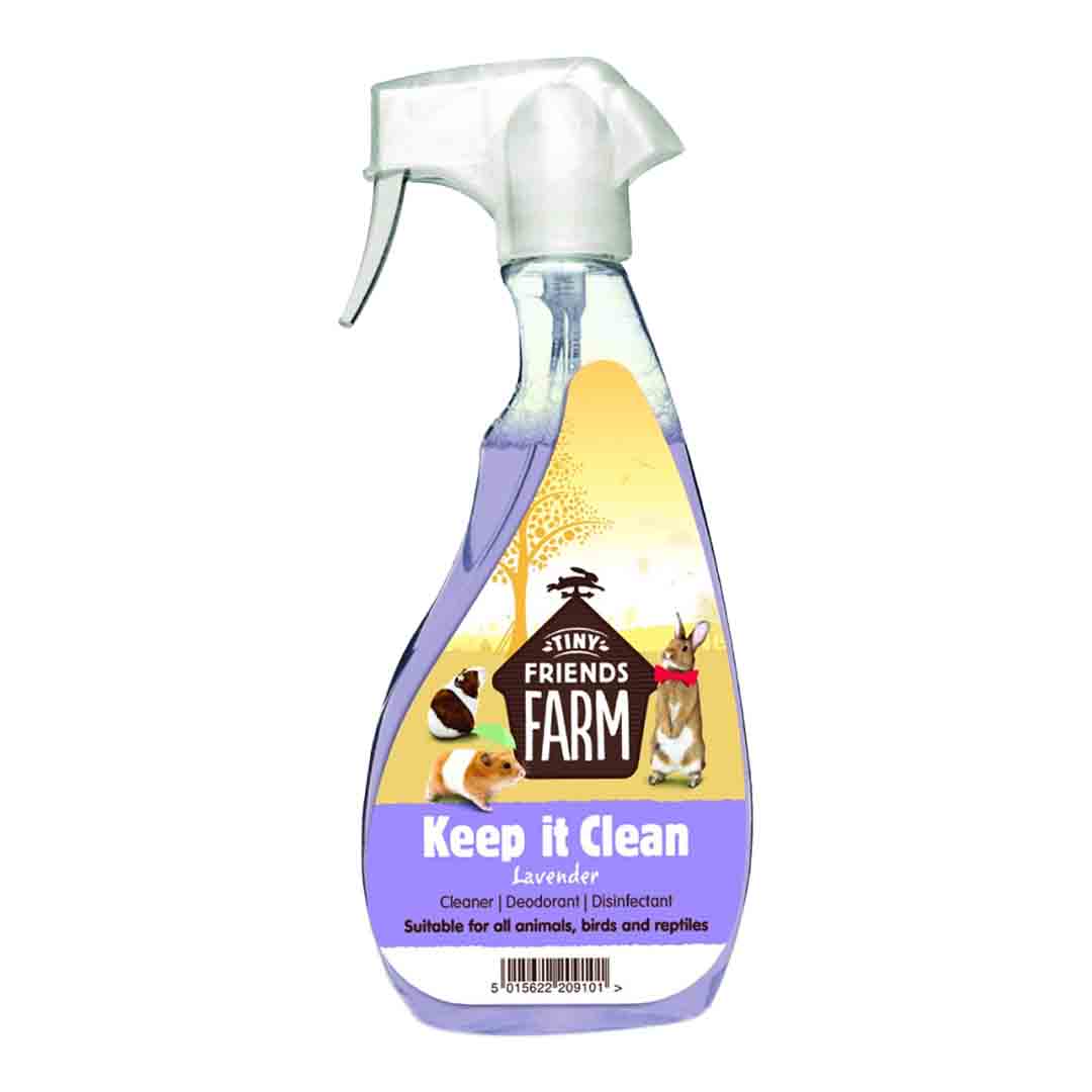 Tiny Friends Farm Keep It Clean Lavender Hutch And Cage Disinfectant 500ml