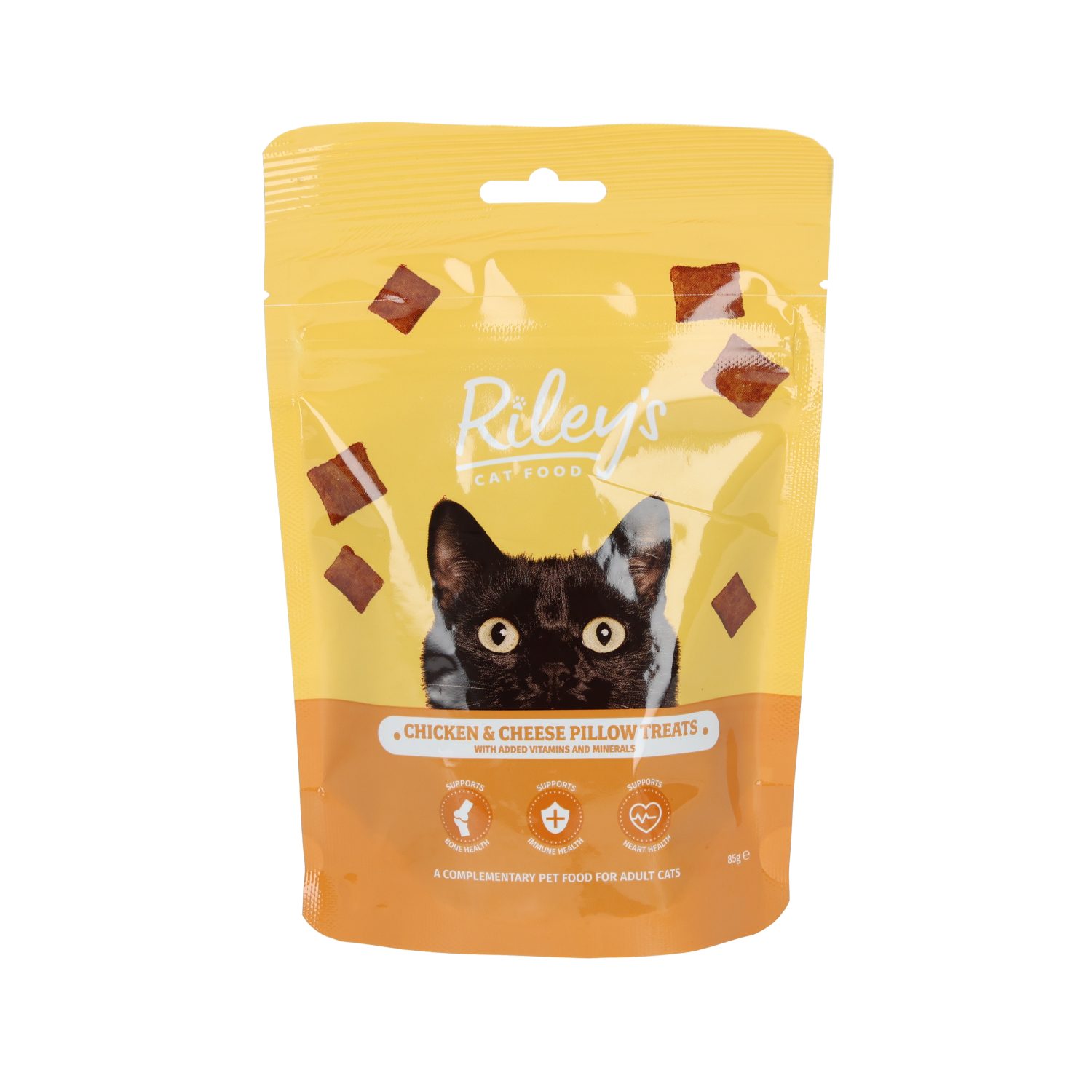 Riley's Chicken & Cheese Cat Pillow Treats 85g