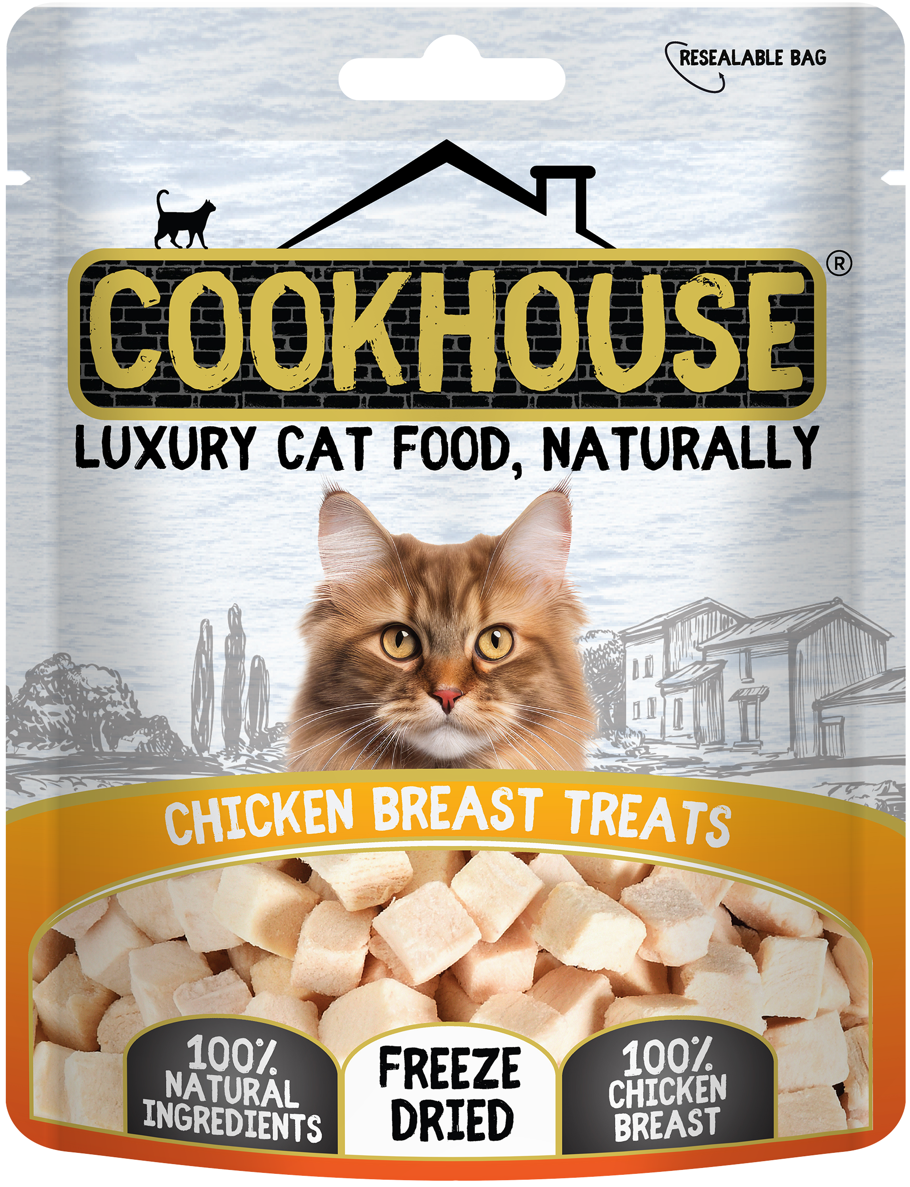 Cookhouse Luxury Cat Treats 100% Chicken Breast 10g