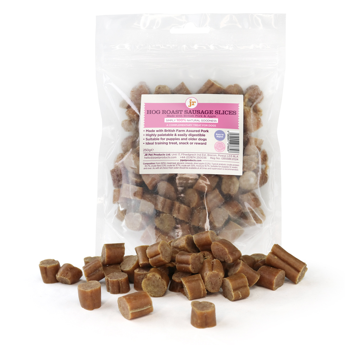 Jr Pet Products Sliced Hog Roast Sausage 250g