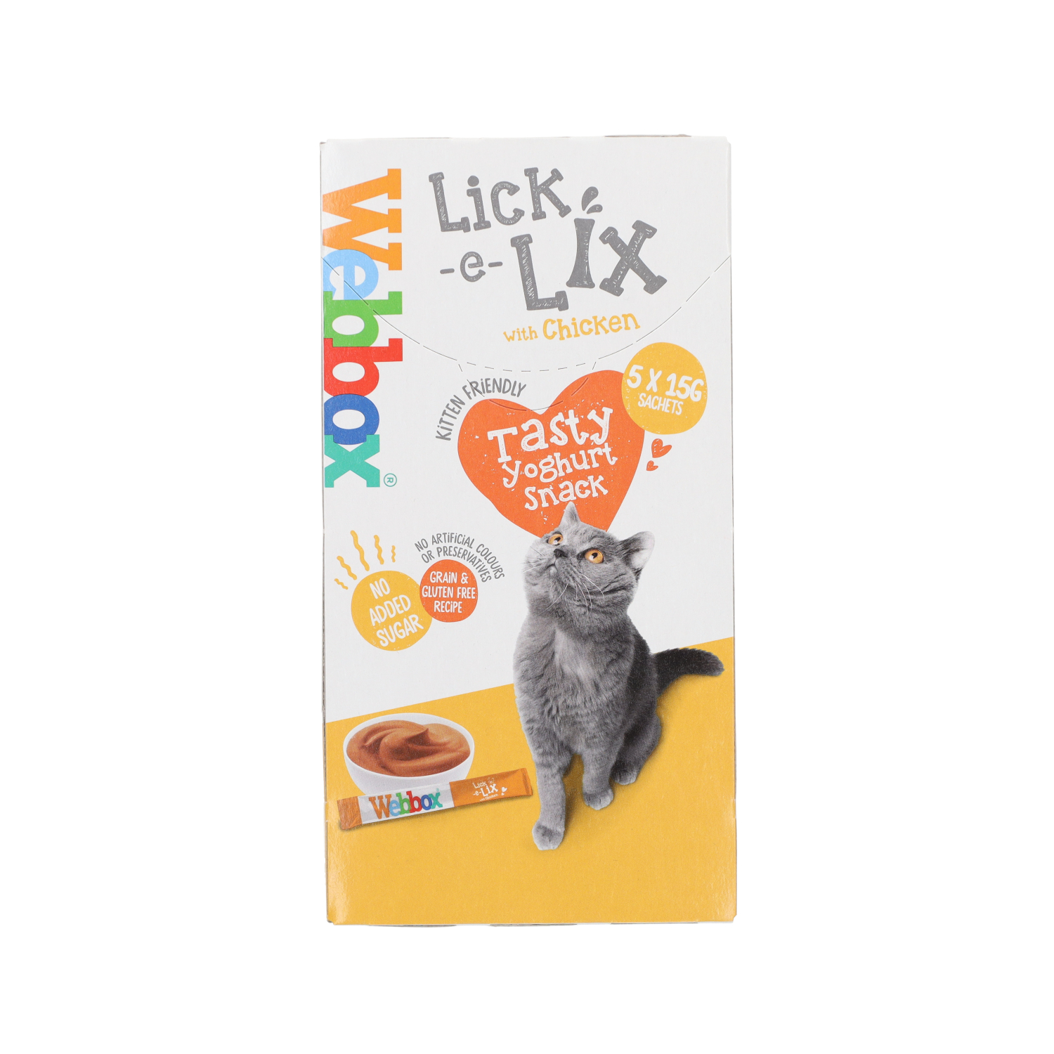 Webbox Cats Delight Lick-E-Lix with Chicken Cat Treat,  5 Pack