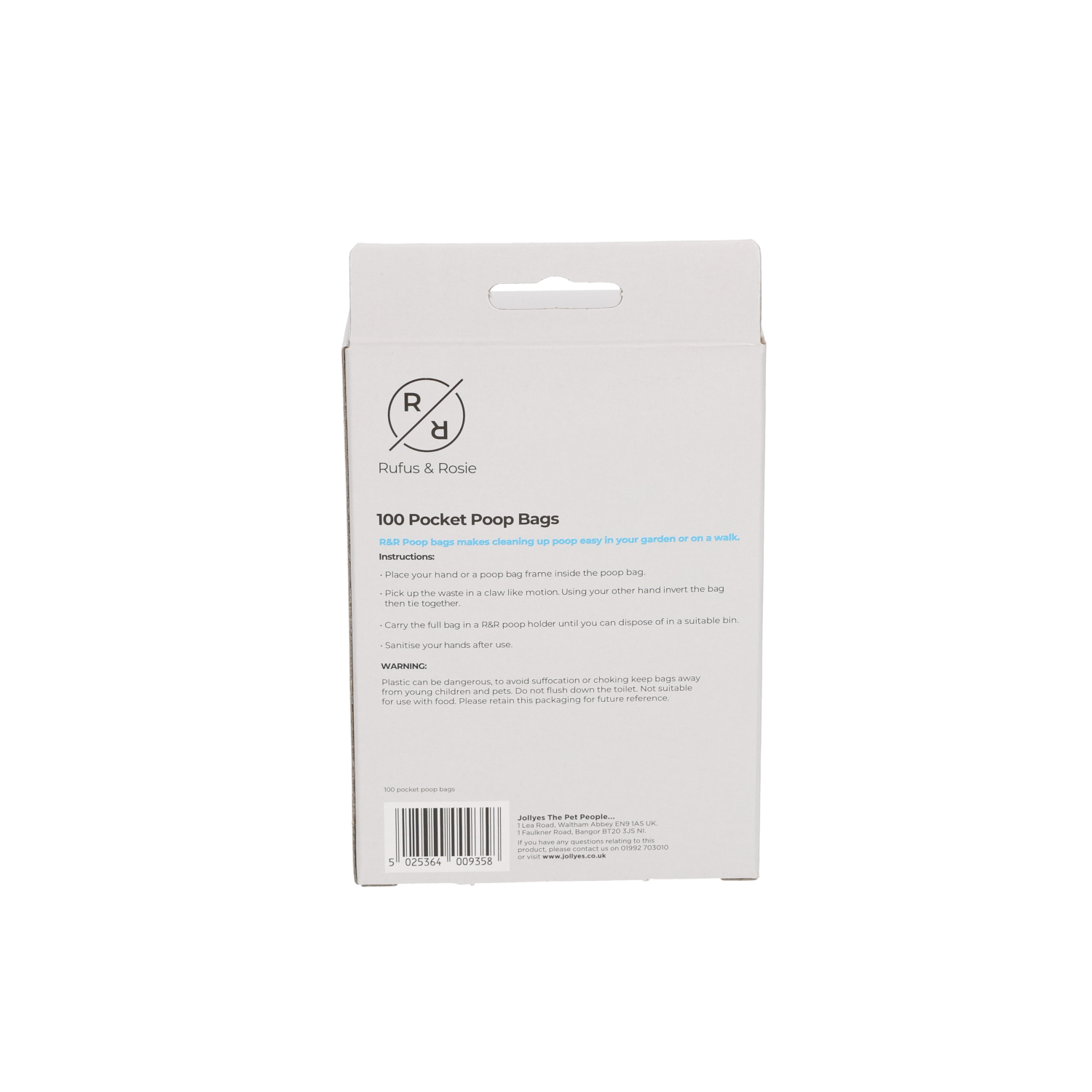 Rufus & Rosie Pocket Poop Dog Bags 100 Pack