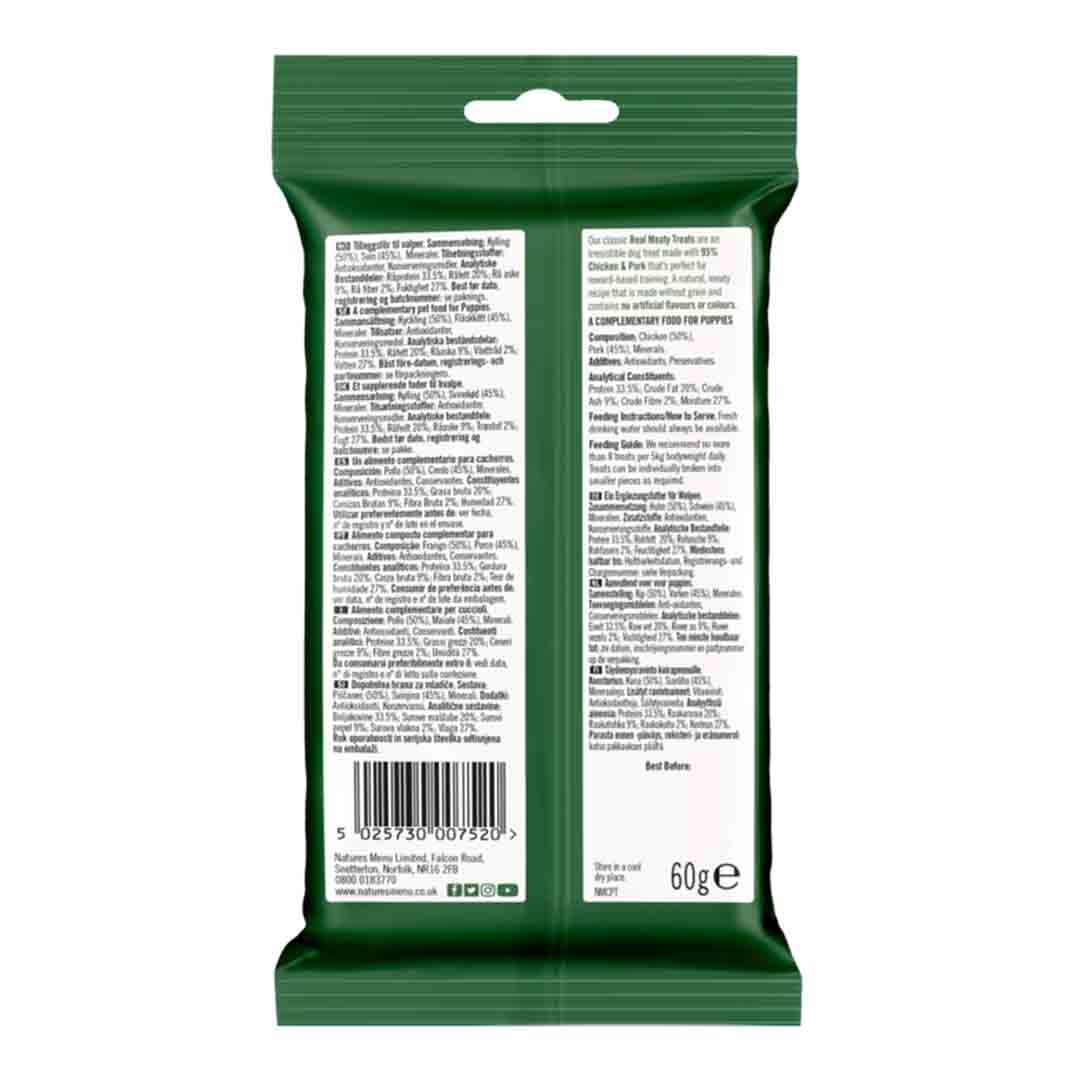 Nature's Menu Real Meaty Treats For Puppies 60g
