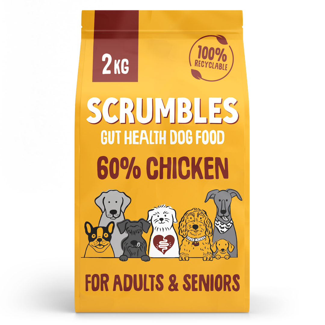 Scrumbles Dry Dog Food for Adult & Seniors Chicken 2kg