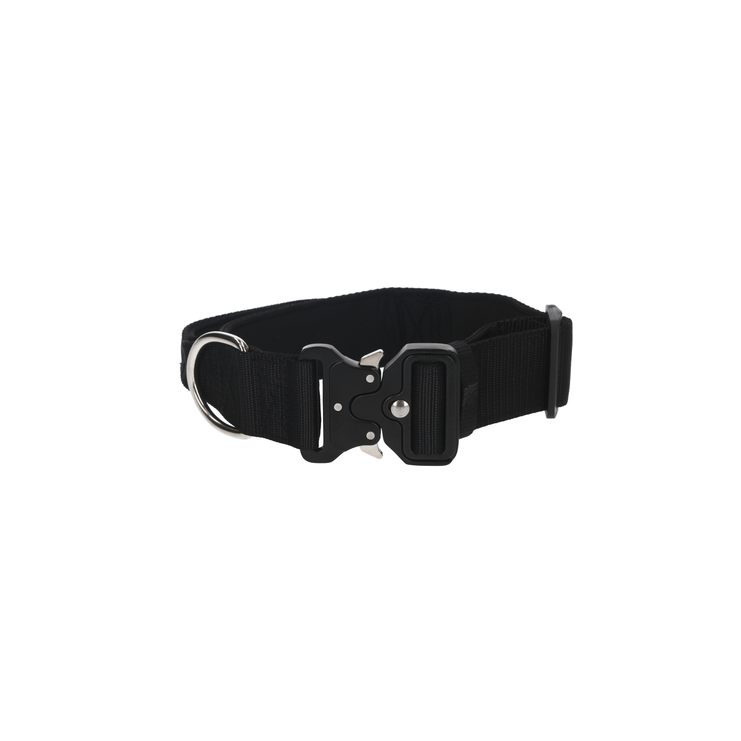 Rufus & Rosie Padded Handle Dog Collar, Large, Grey