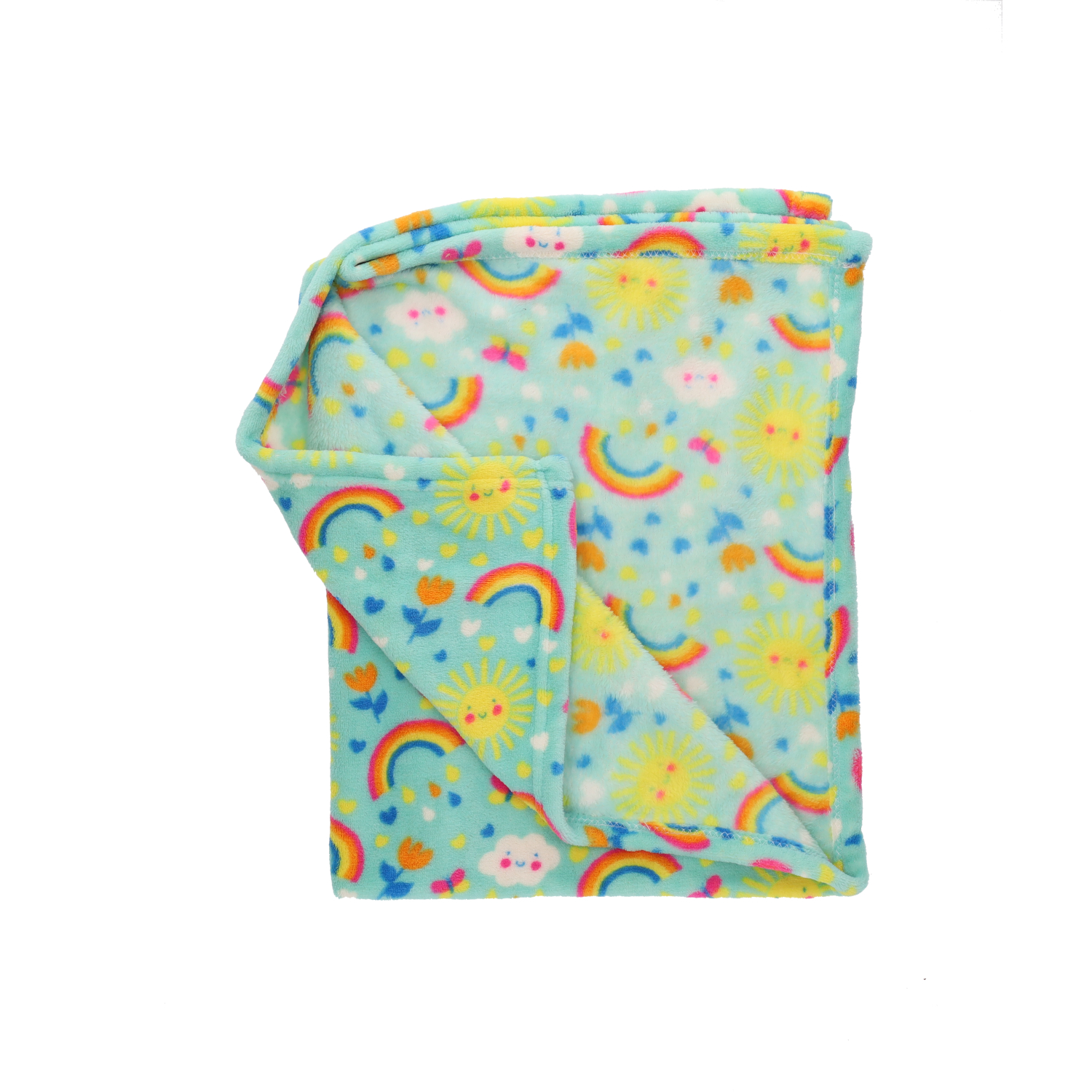 Rufus & Rosie Rainbow Puppy Blanket 90x70cm