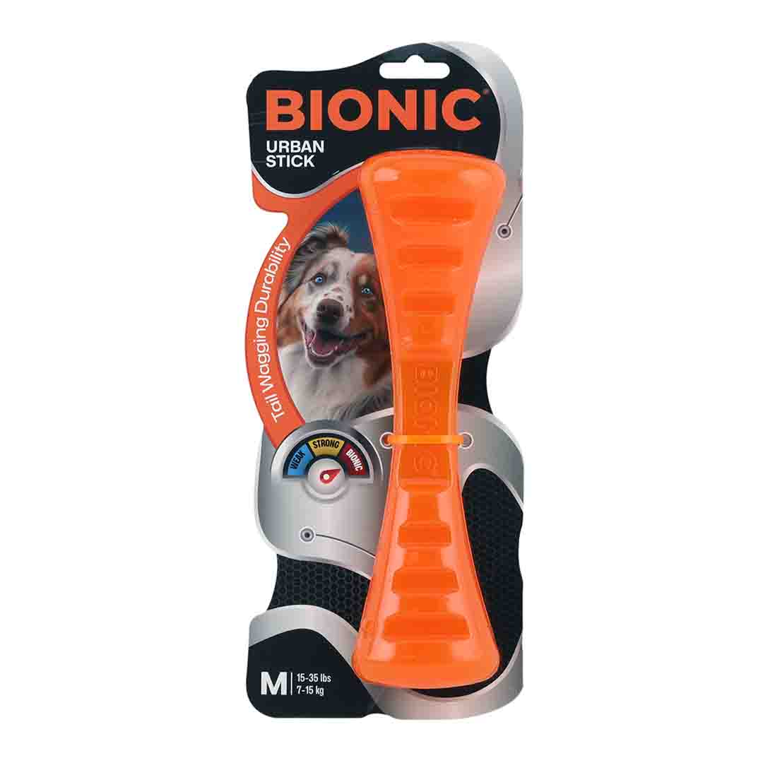 Bionic Urban Rubber Stick Dog Toy, Medium