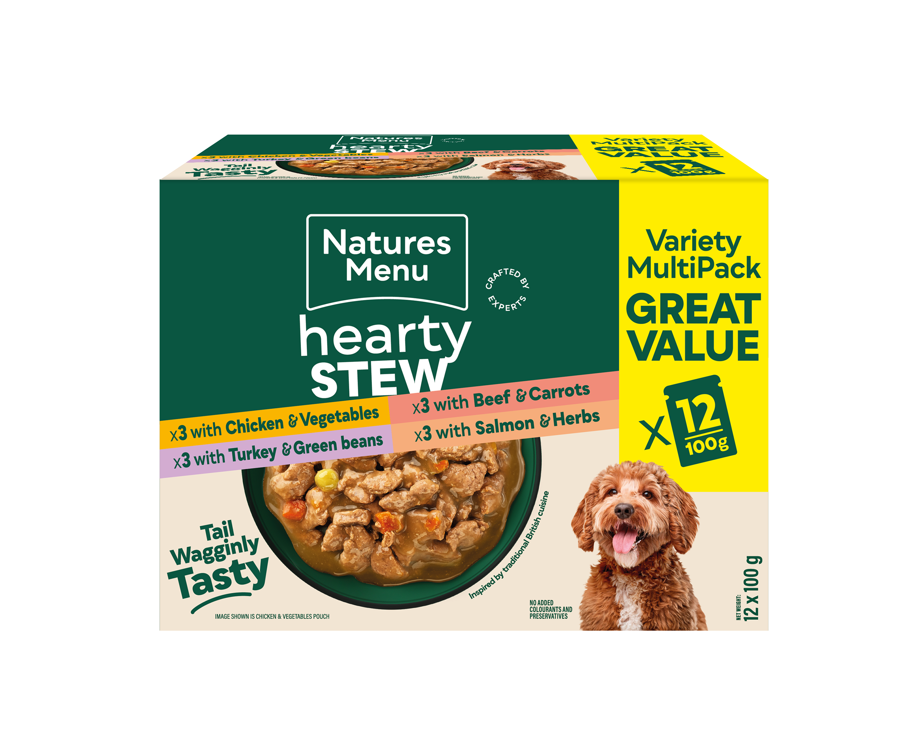 Natures Menu Hearty Stews Pouch Variety 12 Pack