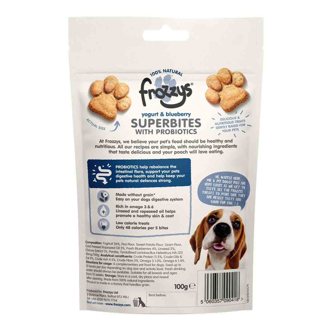 Frozzys Superbites with Probiotics, Yogurt & Blueberry