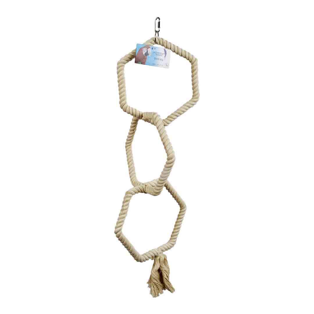 Liberta Cotton Three Hoop Rope Hanging
