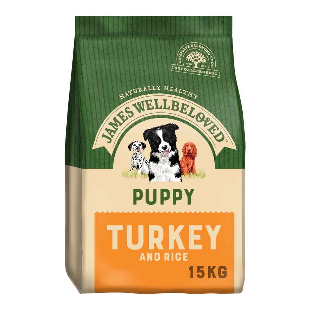 James Wellbeloved Puppy Food Turkey & Rice 15kg