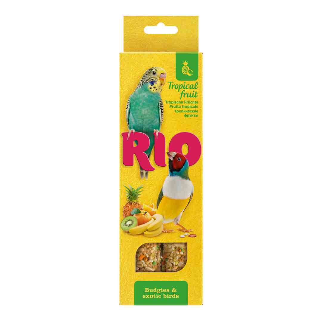 RIO Sticks for Budgies and Exotic Birds with Tropical Fruit 2x40g
