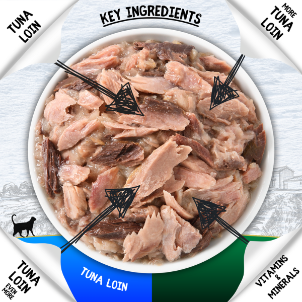 Cookhouse Luxury Complete Cat Food Tuna Loin Fillets in Jelly Multipack 6x70g