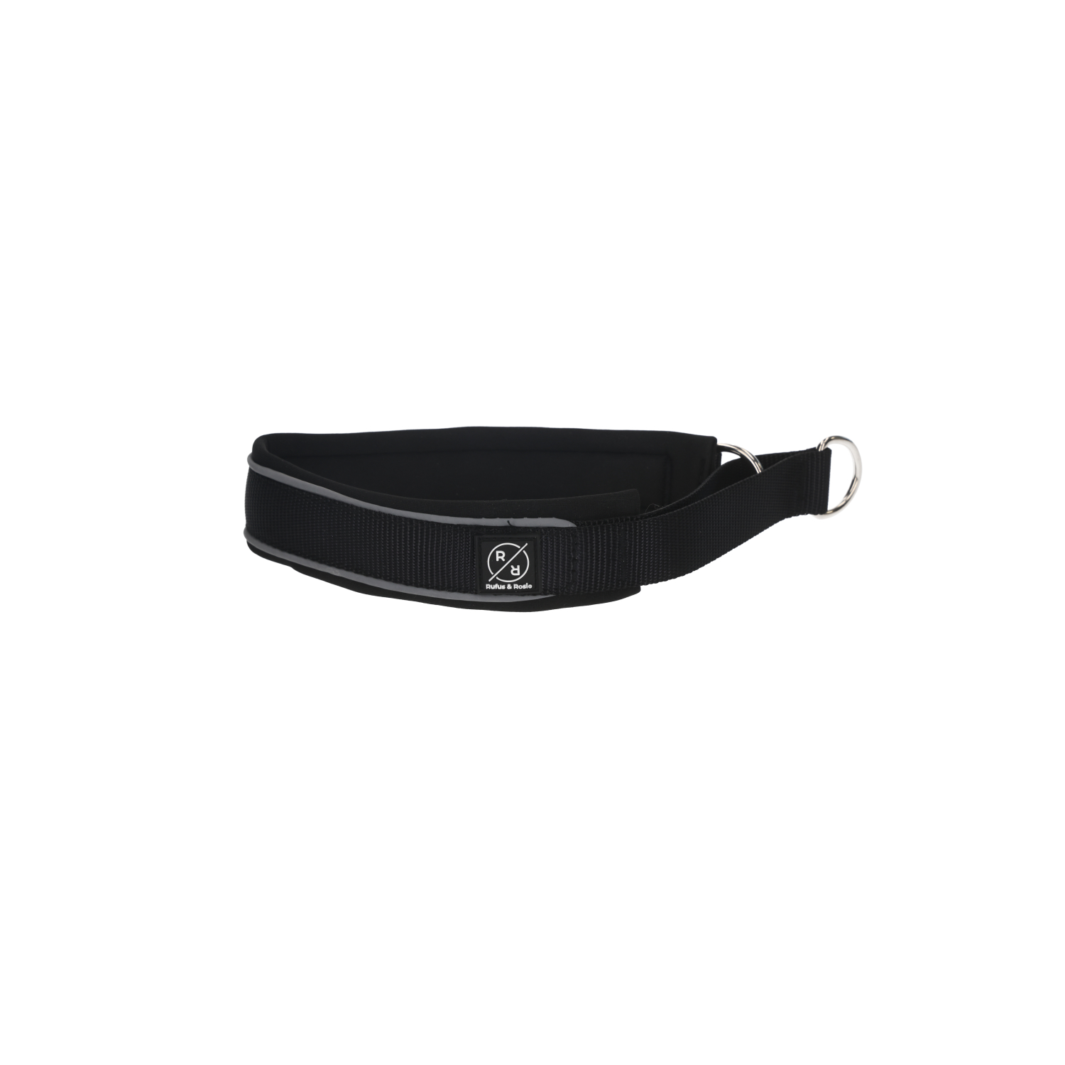 Rufus & Rosie Slip Dog Collar, Medium, Grey