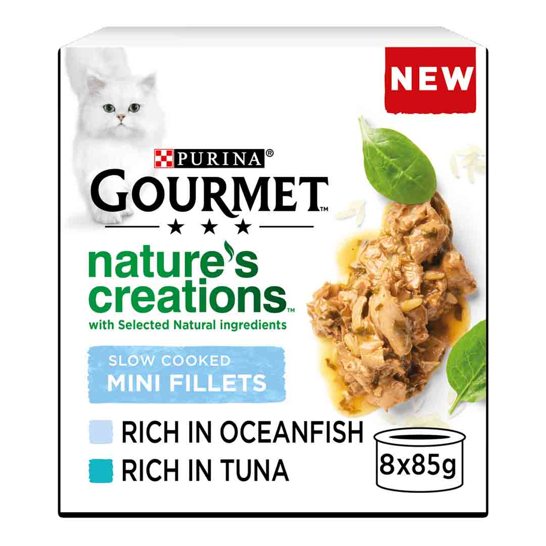 Gourmet Nature’s Creations Ocean Fish Cat Food 8x85g