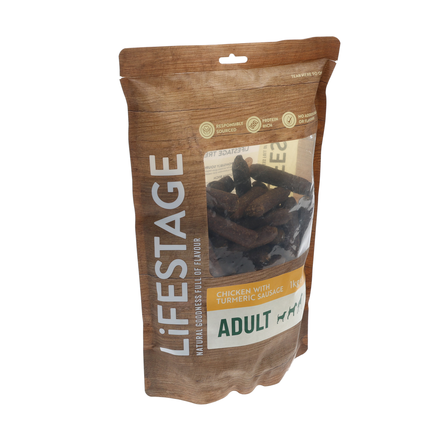 Lifestage Pre-Pack Sausage Chicken with Turmeric Dog Treats 1kg
