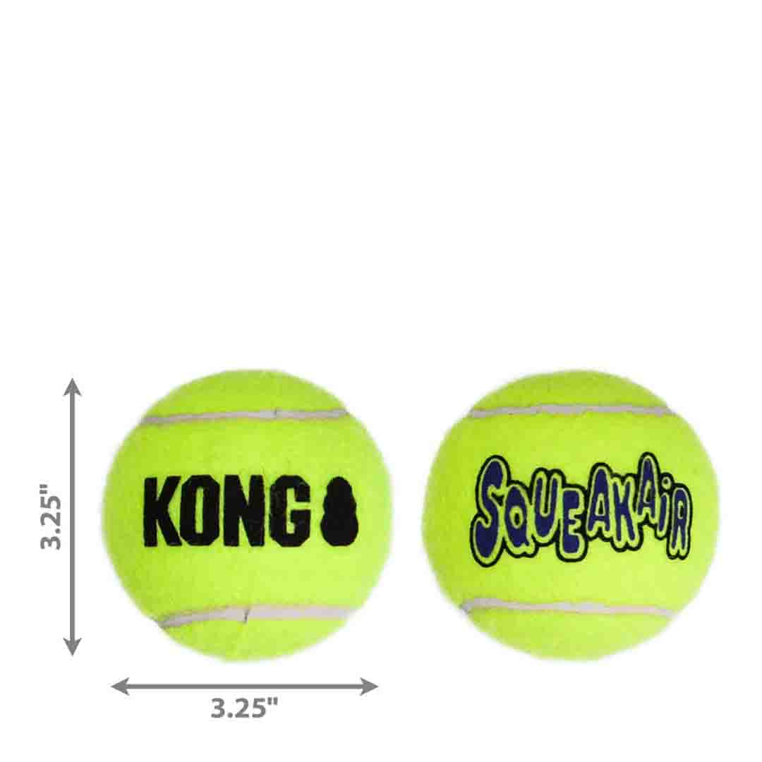 KONG Air Squeaker Tennis Ball, 2 Pack