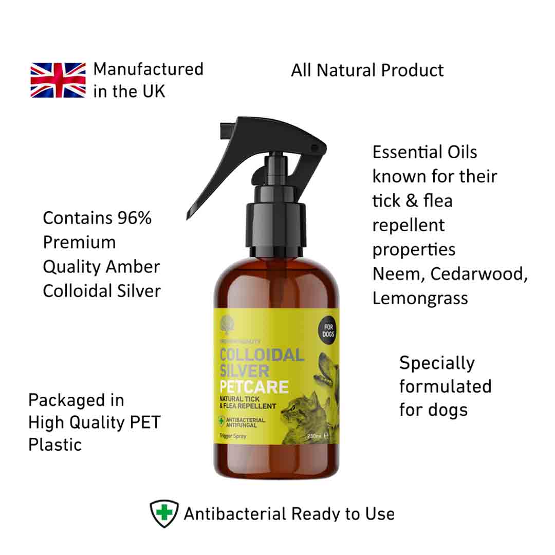 Colloidal Silver Flea & Tick Repellant Spray 250ml
