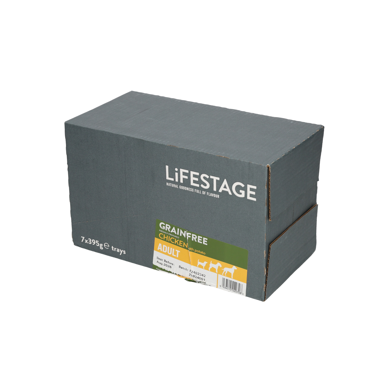 Lifestage Grain Free Adult Chicken and Potato Dog Food 7x395g