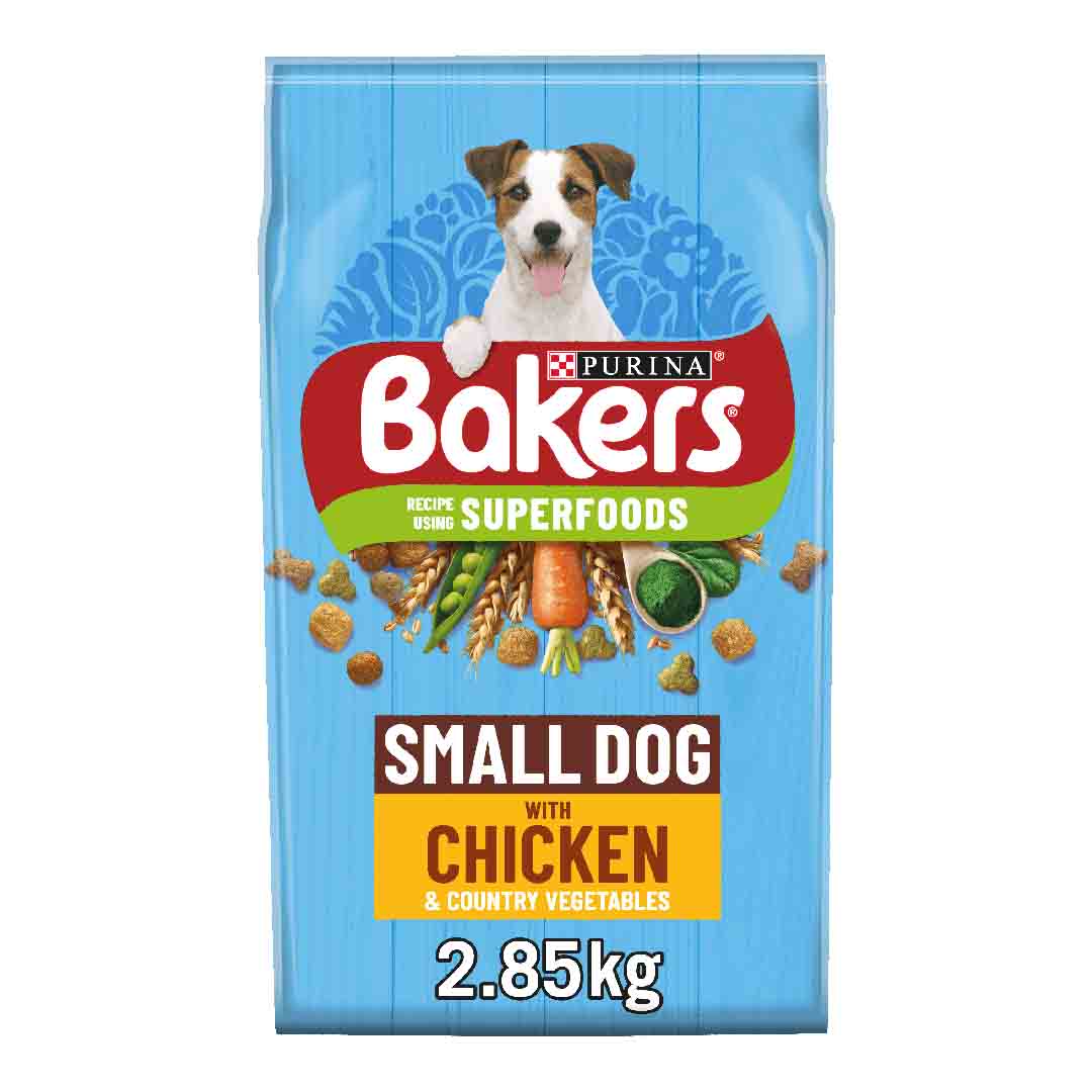 Bakers Adult Small Dog Food Chicken with Country Vegetables 2.85kg