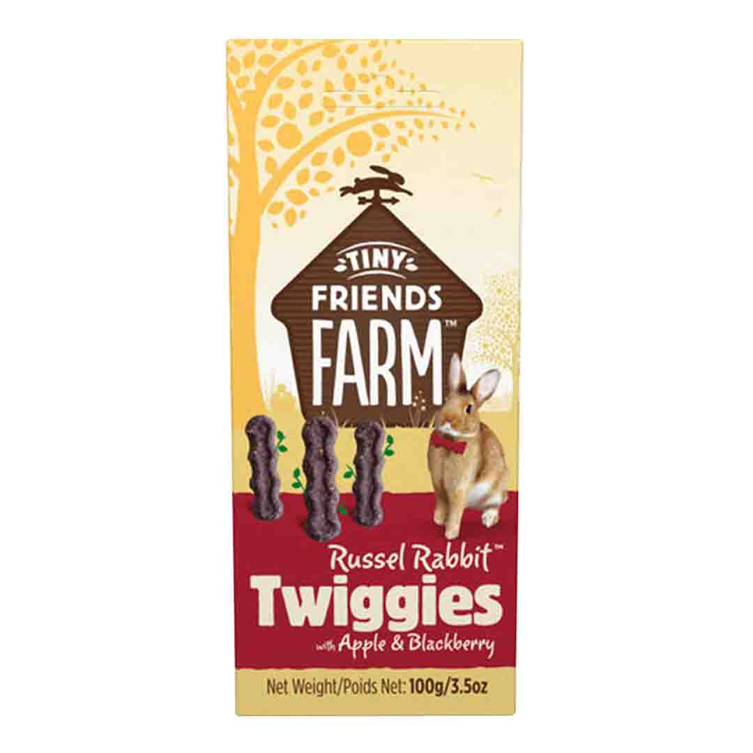 Tiny Friends Farm Russel Rabbit Twiggies, Apple & Blackberry, 100g