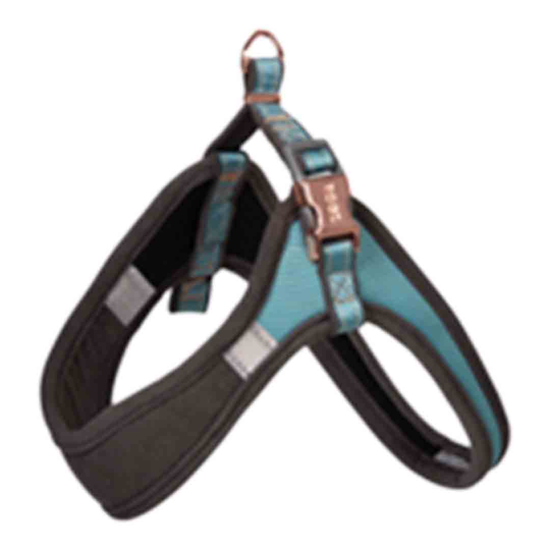 Rogz Urban Adjustable Fast-Fit Dog Harness Turquoise Moon S/M
