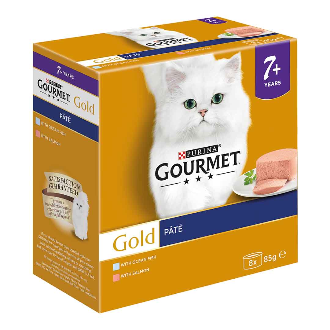 Gourmet Gold Pate Salmon Wet Cat Food 8x85g