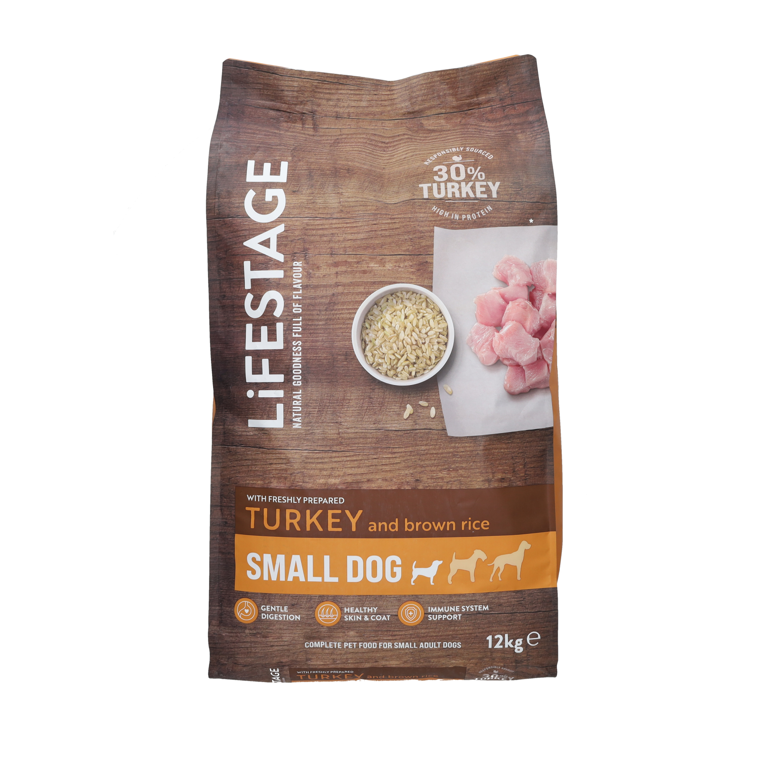 Lifestage Small Breed Adult Dog Food Turkey & Brown Rice 12kg