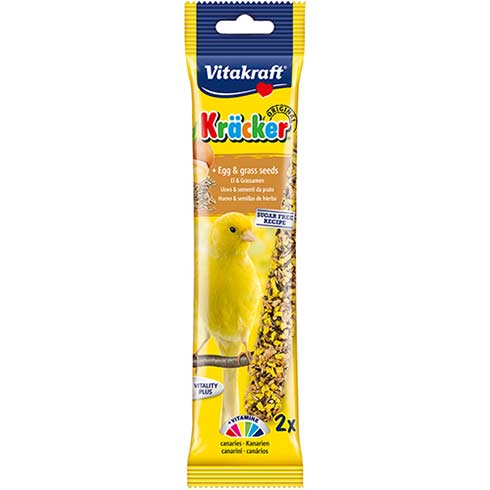 Vitakraft Canary Kracker Bird Food Egg-Grass Seeds 60g