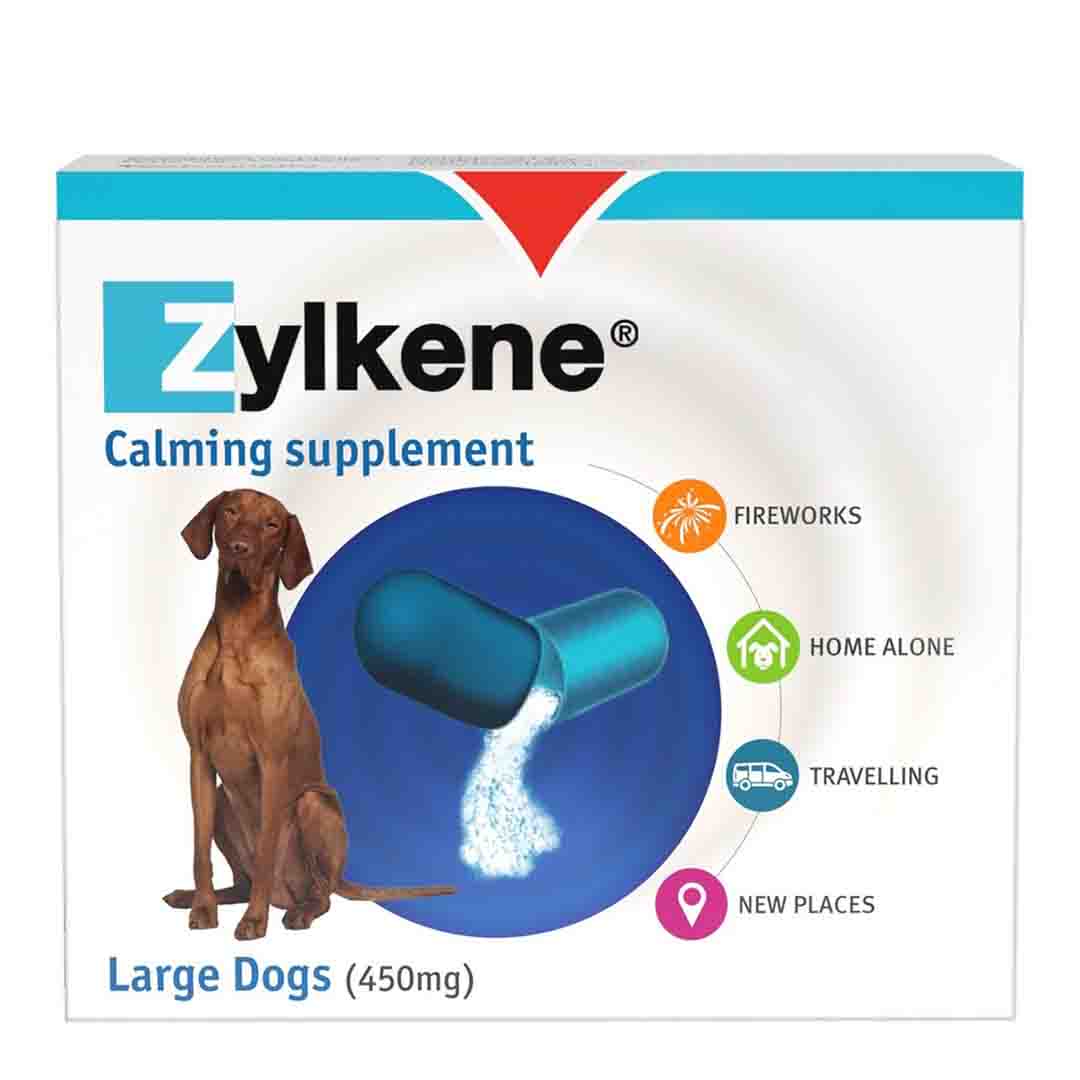 Zylkene 450mg Calming Supplement for Large Dogs, 20 Capsules