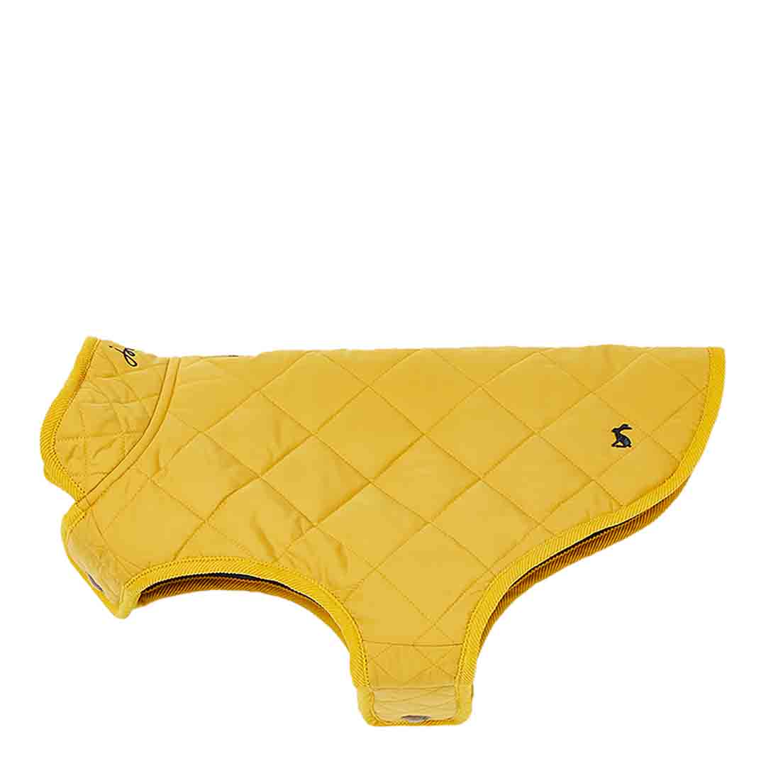 Joules Antique Gold Quilted Coat Small