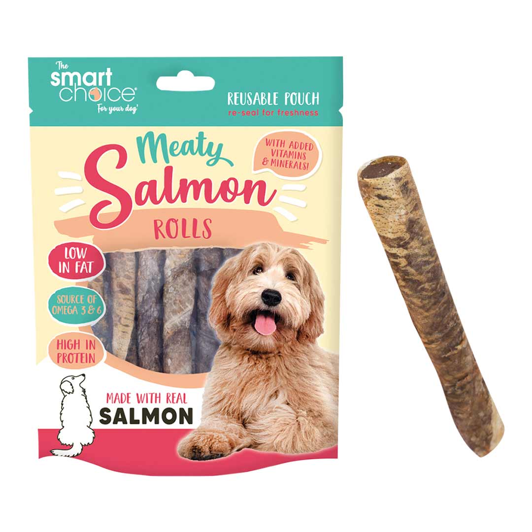 Smart Choice Rawhide Chicken Roll Dog Treats 8 Pack 120g
