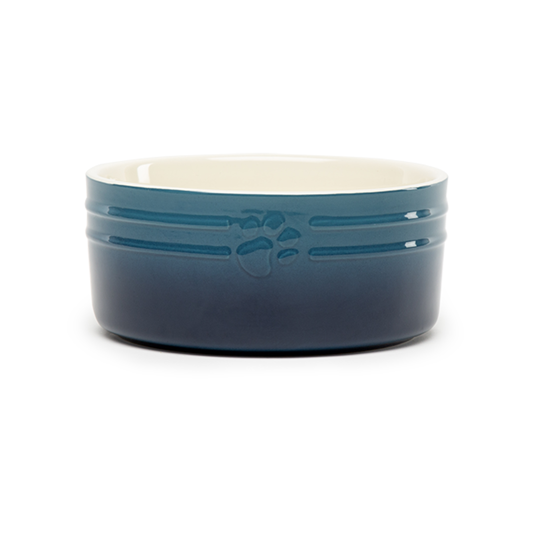 Scruffs Ombre Pet Food Bowl Blue 19cm