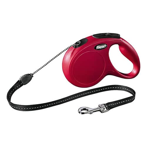 Flexi Classic Retractable Cord Medium Dog Lead 8m - Red
